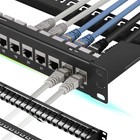 Patch Panel 24 Port Cat7 with Inline Keystone 10G Support, Coupler Patch Pane...