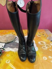 Lederreitstiefel Gr. 41 XL W Loesdau Schwarz ...