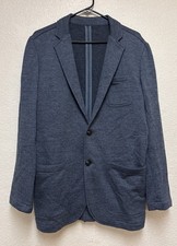 Faherty Inlet Knit Blazer Men s Unstructured Deep Navy Melange Casual Sz M