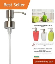 Corrosion-Resistant Soap Dispenser Pump Head with 8.66 in Tube - Stylish Nickel