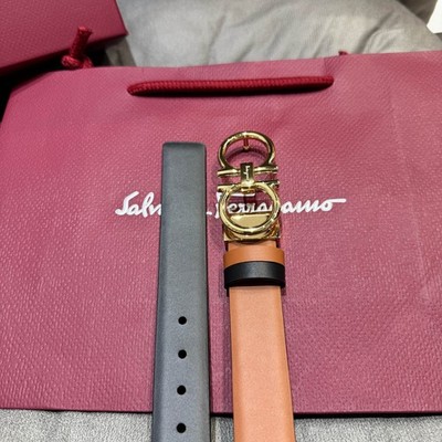 Salvatore Ferragamo Gancini Reversible Leather Belt | eBay