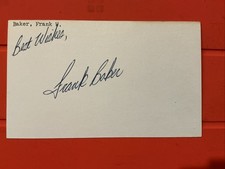 Frank Baker 🔥🔥MLB Debut: 1970 New York Yankees🔥🔥Autograph🔥🔥