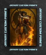 Scorpion Mortal Kombat Video Game Poster Print - No Frame
