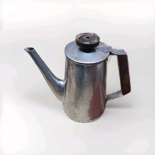 Retro International Decorator 18 8 Edelstahl Teak Teekanne Kaffee 60er MCM