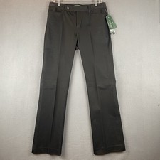 VTG Ralph Lauren Adelle Pants Sz 8 NWT Black Flat Front Wide Leg Stretch Classic