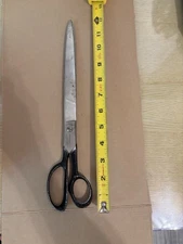 Vintage 12 Inch Scissors Shears Made in USA - No Maker Mark