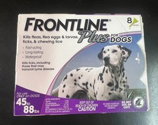 Frontline Plus Flea and Tick Protection for 45-88lb Dogs 8 Doses 2462