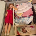 Vintage 1960’s Tammy By Ideal 12” Doll With Clothes, Accessories  And Case