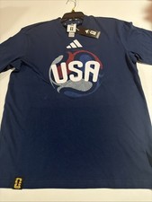 Adidas FIFA WORLD CUP 26 USA T-SHIRT JZ8930 Men s Sz M Navy Cotton NWT Soccer