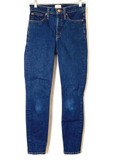 J Crew 9 Inch High Rise Toothpick Jeans Womens Size 26 Blue Dark Wash Skinny