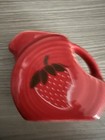 New ListingFiesta ®️ Exclusive Strawberry Mini Disk Disc Pitcher / Creamer on Scarlet Red