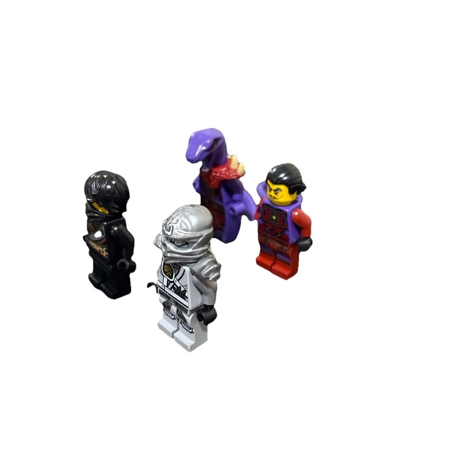 LEGO Ninjago Minifigura Lote de 4 Zane Cole Clouse Chop’Rai *RETIRADO* Foto 2 de 4
