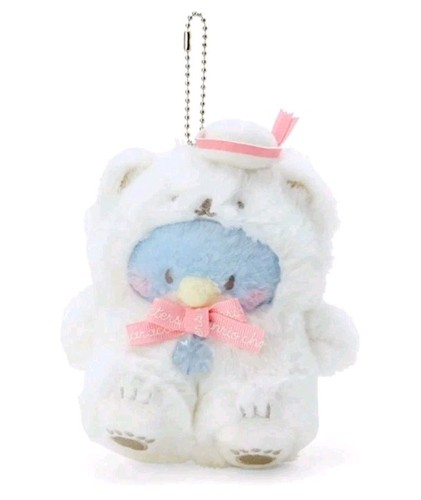 Sanrio Tuxedo Sam Mascot Chain ( Fluffy Snow Design ) Winter Plush Doll New