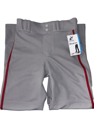 Champro Sports Youth MVP Open Bottom Baseball Pants BP41UYgsps szsmall gray red
