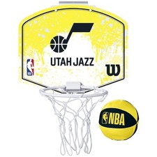  Basketball-Rückwand Unisex, Wilson NBA Team Utah Jazz Mini Hoop, Gelb