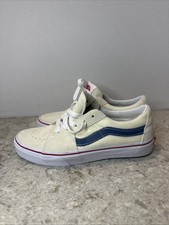 Vans Women  s Size 7 Classic White / Navy Suede SK8-Low Athletic Shoes AJ-865