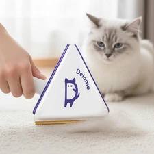 Reusable Pet Hair Removal Tool: 3-in-1 Dog Cat Fur Scraper – for Deep Cleaning