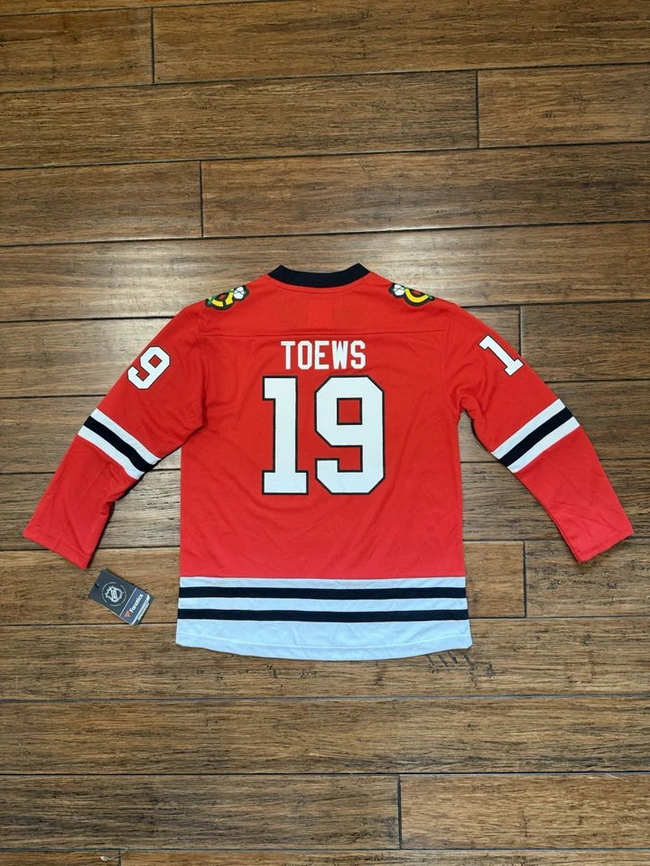 Camiseta Fanatics Chicago Blackhawks Jonathan Toews nueva con etiquetas, talla juvenil L/XL Foto 2 de 4