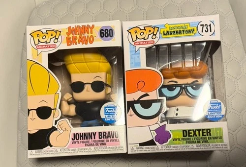 Funko Pop! Animation Johnny Bravo & Dexter Cartoon Network Limited Edition Figu…