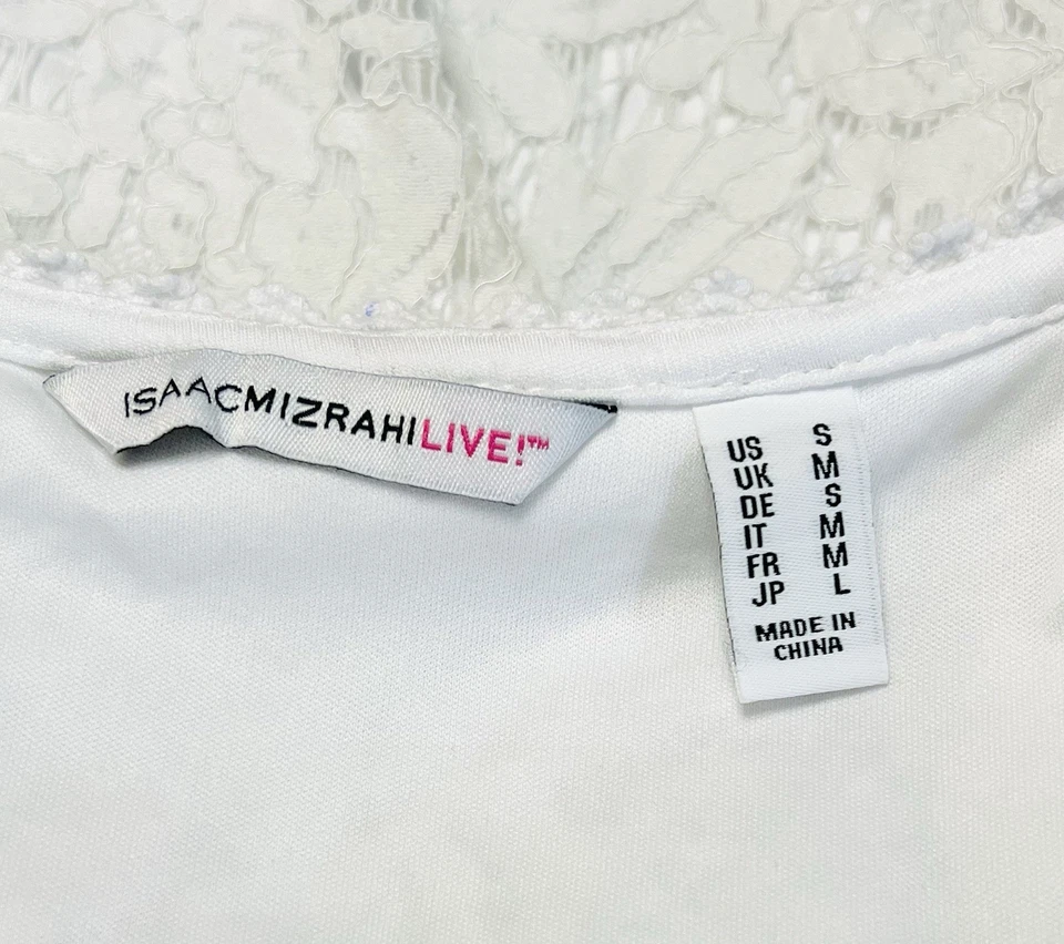 Isaac Mizrahi живой женщин Midi платье белый цветочный кружевной оверлей без рукавов размер S - Изображение 2 из 4