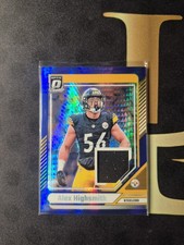 2024 Donruss Optic Alex Highsmith Threads Jersey Blue Hyper #DTB-AHH