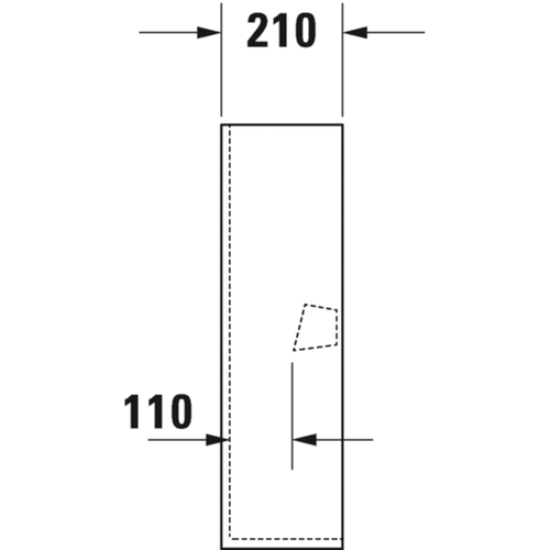 Duravit ME by Starck Ceramic Pedestal Leg for 233555, 233560, 233565 Wash - Bild 3 von 5