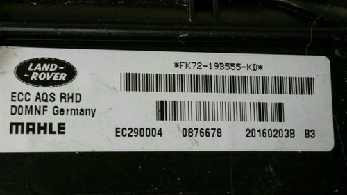 Heater Matrix Landrover Discovery Sport Td4 Hse 2014-2020 1999cc Diesel - Picture 10 of 12