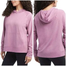 Danskin Pink Pullover Sweater Hoodie Long Sleeve Sporty Athletic Gym Small