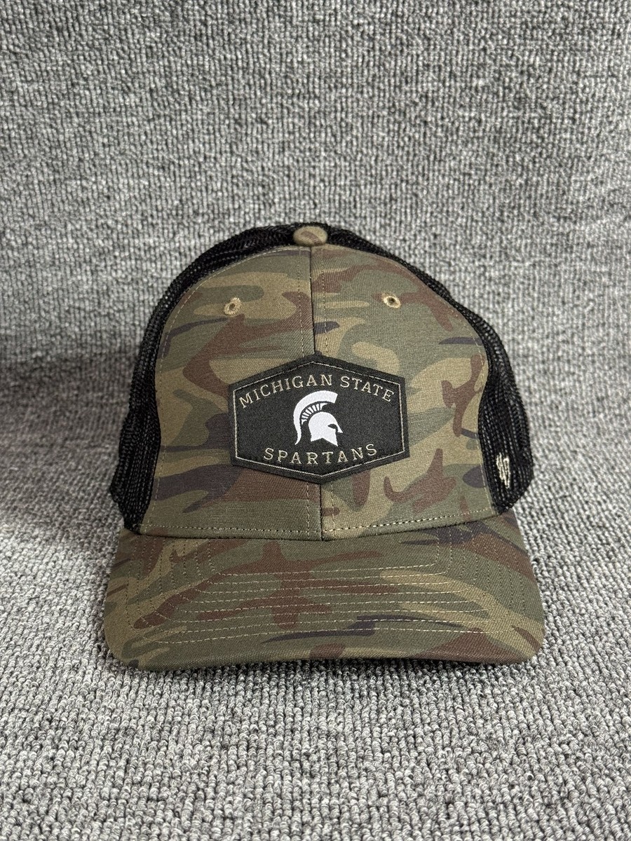 '47 Brand Michigan State Spartans Trucker Snapback Camo Black One Size Hat