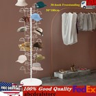 Freestanding Hats Rack Stand Metal Hats Display Stand with 30 Circular Hooks
