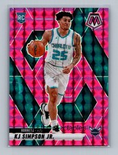 2024-25 Panini Mosaic #239 KJ Simpson Jr. Pink Mosaic #/175