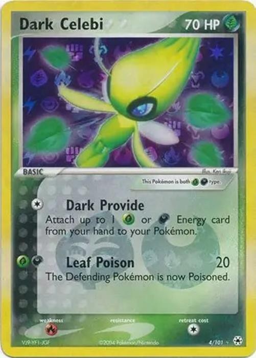 Dark Celebi - 4/101 - Pokemon Ex Hidden Legends Reverse Holo LP