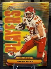 2025 Topps Chrome Football NFL Travis Kelce Power Players Refractor SP #PP-34