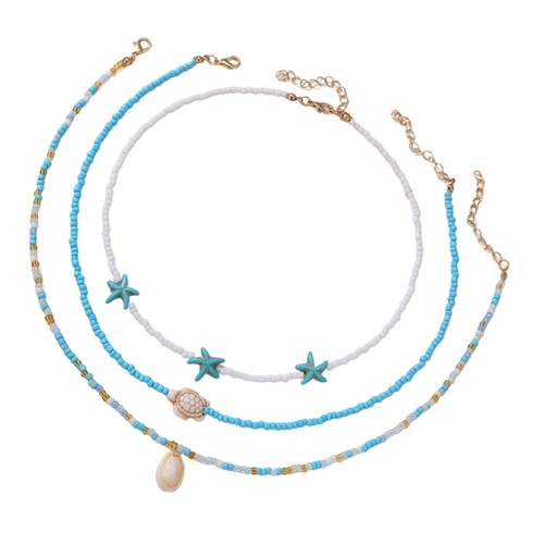 Layer Bohemian Beaded Necklace Set Artistics Jewelry for Fashion Accessories - Picture 10 of 12
