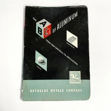 Vintage 1950 Reynolds Metals ABC's of Aluminum Book Spiral Bound & Illustrated