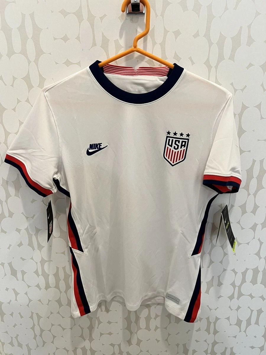 Nike US Womens National Team Home Stadium Soccer Jersey M CD0908 100 USA 4 Star