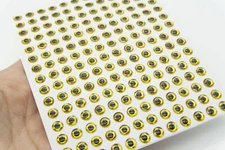 2-20MM Gold color 3D soft Holographic fishing lure eyes Fly Tying Crafts