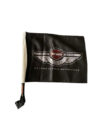 Harley Davidson 100th Anniversary Tour Pak Mount Flag #94837-02