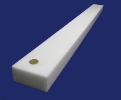 Hdpe White Bar 2.0'' Thick x 4.0'' Wide x 48'' Long