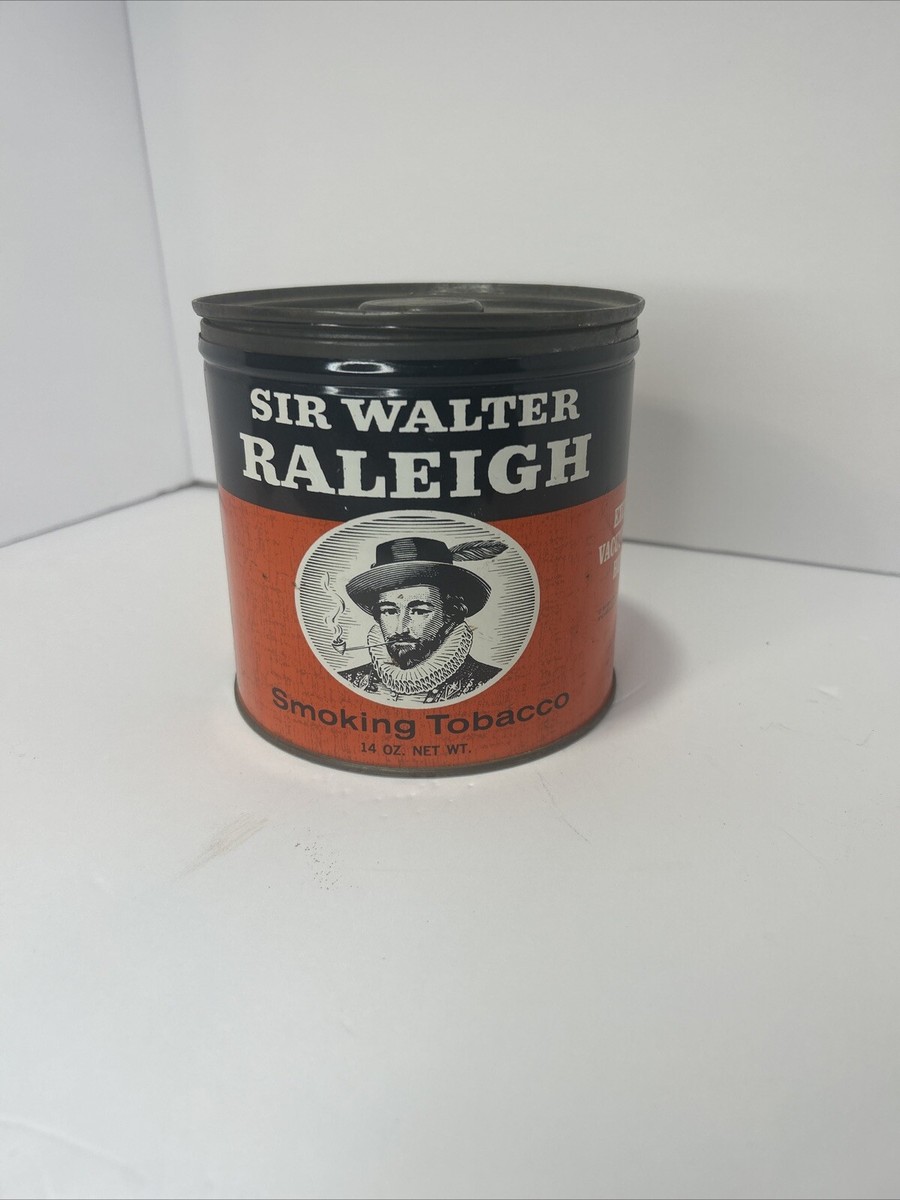 sir walter raleigh smoking tobacco can Sir Walter Raleigh Tobacco Can