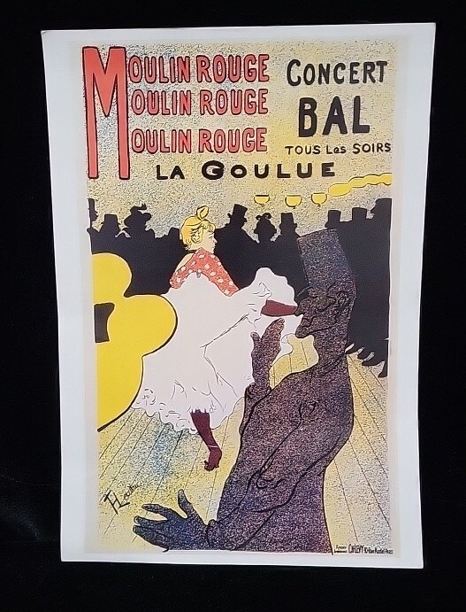 Moulin Rouge La Goulue by Lautrec Art Print Vintage French Theatre