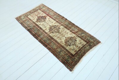 Vintage Turkmen Rug, Carpets, Small Rug For Kitchen, Bedroom Rug