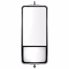 Universal 7" x 16" Stainless Steel West Coast Mirror w Convex Mirror Non Heated 