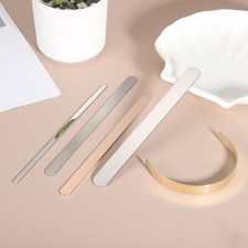 18Pcs Bracelet Blanks, 3/8 x 6" Stainless Steel Cuff Bangle Blanks Silver 1mm T 