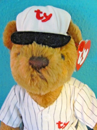 TY 2000 Baseball Bear Cooper "Take Me Out To The Ballgame!" Dachbodenschätze - Bild 2 von 11