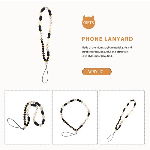 Handy Kette Fräulein Handy-Anhängerband Anti-verlorenes Telefon-Lanyard - Zdjęcie 12 z 12