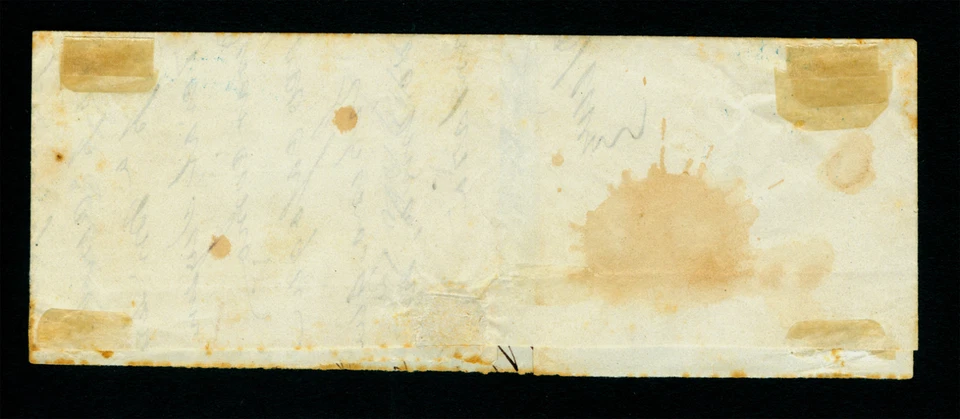 VENEZUELA 1862 Coat of Arms ½r orange Sc#1a on large part cvr from LA GUAIRA - Image 2 of 2