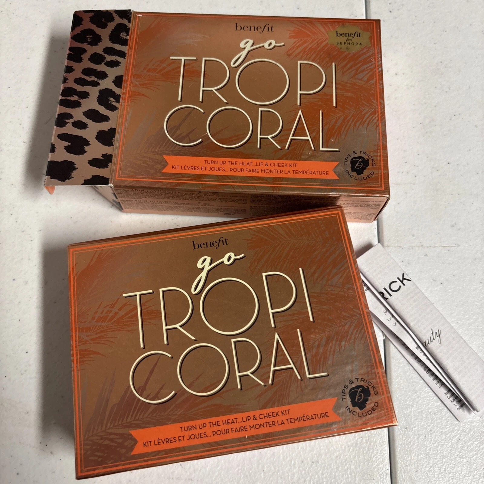Benefit Go Tropi Coral Lip & Cheek Kit CORALISTA powder lipgloss Cha Cha Tint
Opens in a new window