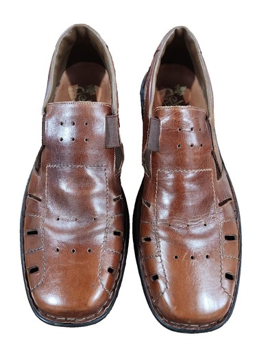 RIEKER antistress Brown, Closed Toe Leather Sandals-40(s-2 