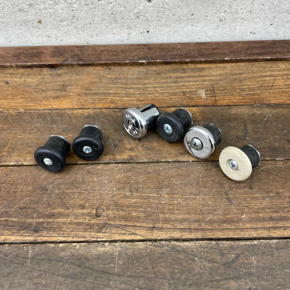 Vintage Bicycle Handlebar End Plugs Expanding Rubber Plastic Lot 6 Plugs Eroica - Image 3 of 4